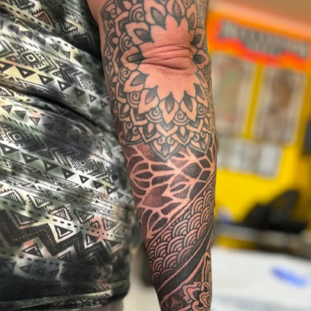 Geometric & Mandala tattoo example 3 by Mex Tattoos Bali