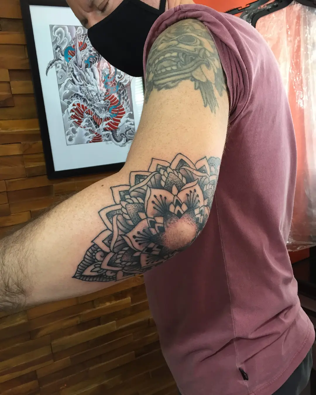 Geometric & Mandala tattoo at Mex Tattoos Bali