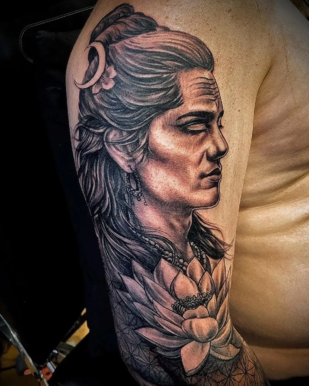 Portrait tattoo at Mex Tattoos Bali