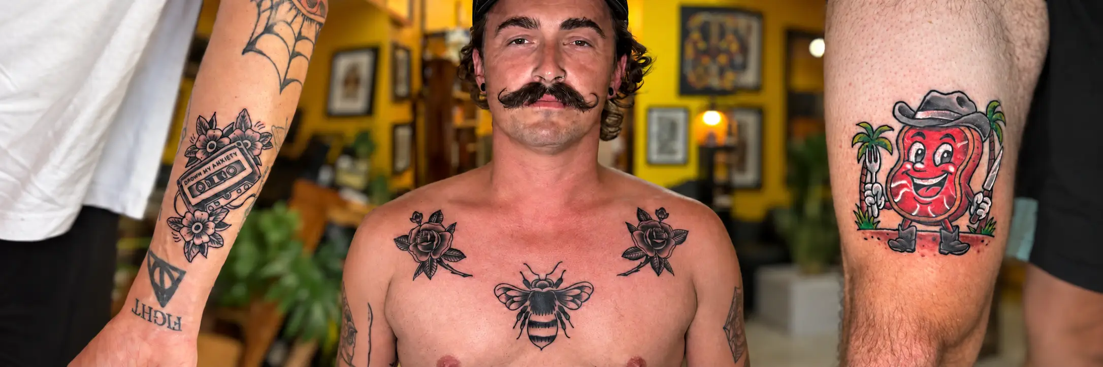 Old School tattoo created at Mex Tattoos Bali