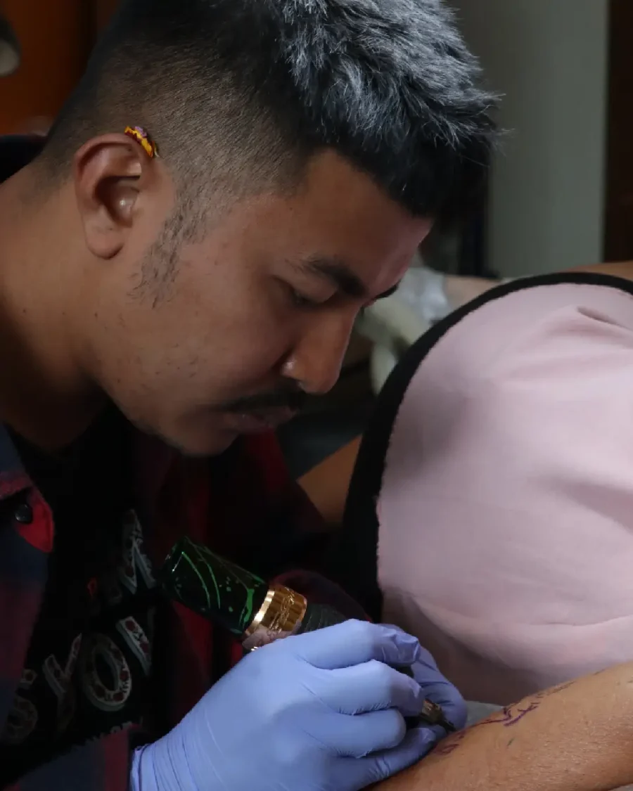 Alit, tattoo artist at Mex Tattoos Bali